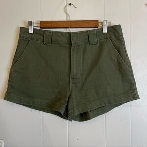 FOREVER 21 Olive Green Crochet Boho Mini Shorts 28 New